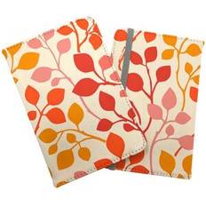 Red Passport Covers Warren Reed Designer Colorful Autumn Leaves Passport Cover - Red