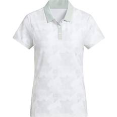 Adidas Grey Polo Shirts adidas Ultimate365 Printed Polo Shirt - Wonder Silver
