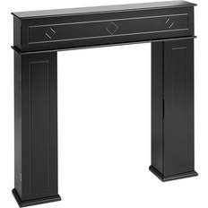 Caminetti Beliani Cornice Caminetto Mispec Nero NEW