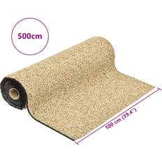 Havedamme vidaXL Stenfolie 500x100 cm Naturligt Sand