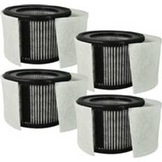 VHBW 4x Replacement Filter Compatible With Leifheit Soehnle Airfresh Clean 300 400 Humidifier Air Purifier