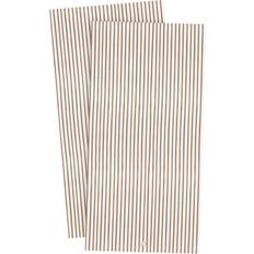 Brown Cloth Napkins Ernst Striped 10x20 cm 20-pack Kola Cloth Napkin Beige, Brown, White