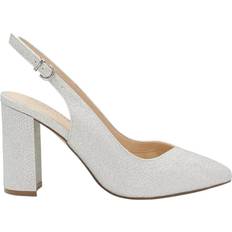 Paradox London Giovanna Wide Fit Block Heeled Slingback Courts