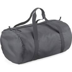 Grey Duffle Bags & Sport Bags BagBase Packaway Barrel Bag - Graphite Grey