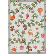 Ekelund Linneväveri Julefröjd 35x50 cm Multi Kitchen Towel Multicolour