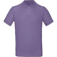 Purple Polo Shirts B&C Collection Mens Polo Shirt - Lilac