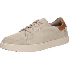 Timberland Beige Trainers Timberland Emerson Street Taupe Leather Trainers Flat Laces - Taupe