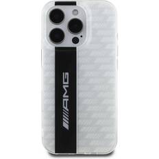 Mercedes-Benz Mercedes AMG Protective Case for iPhone 16 Pro Pattern Carbone White