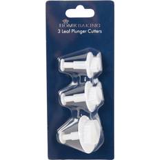 Cookie Cutters Set of 3 Leaf Shape Cutters - White Cookie Cutter