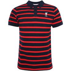Liverpool FC Men's Polo - Red/Navy Stripe