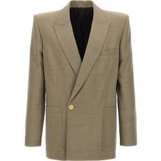 Balmain Men Blazers Balmain Cupro Blazer - Verde