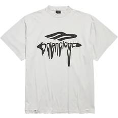 Balenciaga Överdelar Balenciaga Urban Liquid Logo Crew Neck T-Shirt -