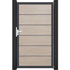 Tore GroJa GroJa BasicLine Premium PVC Steckzaun Sheffield Oak 100 x 180 cm