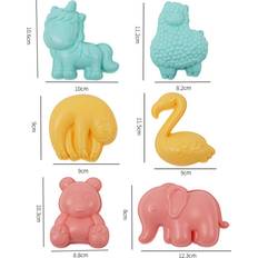 Tomtop Jms Beach Sand Toys for Kids 6pcs Type 3