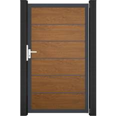 Tore GroJa Einzeltor BasicLine Premium PVC Steckzaun 100 x 180 cm Golden Oak