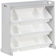 Beliani Unique Shelf with 9 Storage Boxes