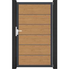 Tore GroJa GroJa BasicLine Premium PVC Steckzaun Asteiche Natur 100 x 180 cm