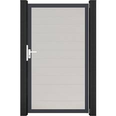 Tore GroJa Einzeltor BasicLine Schmal PVC-Steckzaun 100 x 180 cm Weiß