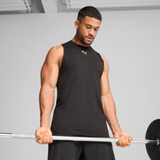 Puma Herr Linnen Puma Cloudspun Soft Breathable Tank - Black
