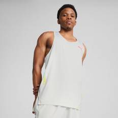 Puma Gula Linnen Puma Men's All-Pro Singlet Top - Gray