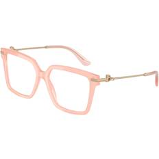 Glasögon & Läsglasögon Dolce & Gabbana DG3397 3436 54 Rosa Glasögon Endast Båge Kvinna