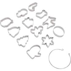 12 Pcs Christmas Cutters Stainless Steel