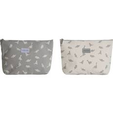 Dkd Home Decor Resa Vanity Case - Vit/Grå
