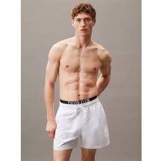 Calvin Klein Black Swimming Trunks Calvin Klein Double Waistband Swim Shorts - Intense Power