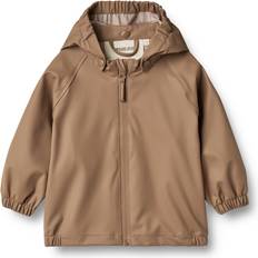 Bruna Regnjackor Barnkläder Wheat Kids' Rainwear Waterproof Jacket