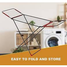 Vivo Clothes Airer Folding Drying Rack - Adjustable