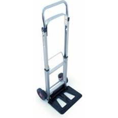 Charles Bentley 90 KG Folding Sack Truck Lightweight Stainless Steel Telescopic Silver