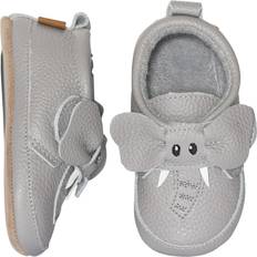 Bebisar Tofflor Melton Elephant Leather Slippers - Opal Gray