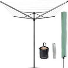 Brabantia 40m Brabantia Topspinner 40m 4-Arm Rotary Airer with Ground Spike and Accessories