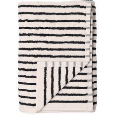Scandi Living Drift 50x70 cm Hvid-sort Håndklæde Hvid, Sort