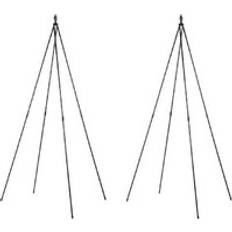 Trellises Garden Gear Black Metal Tepee Trellis 180cm 2 Pack 103 x 12 x 6cm
