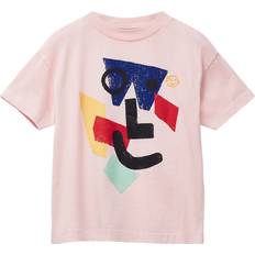 Barnkläder Wynken Amazed Face T-shirt Pale - Pink