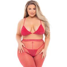 Underklädesset Pink Lipstick Tall Order 3-pcs Set - Red