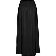 Vero Moda Vmlinn Hög Midja Lång Kjol - Black