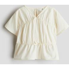 Recycled Materials Blouses & Tunics Children's Clothing H&M Girls Cotton Blouse - White Peplum