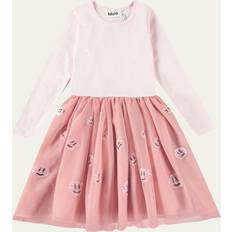 24-36M - Rosa Klänningar Molo Cyrus Long-Sleeved Dress - Charlotte Pink