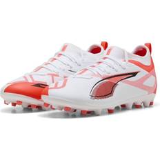 Puma Fodboldstøvler Puma Ultra 5 Match MG Unlimited - Hvid/Sort/Rød