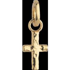 ENAMEL Copenhagen Berlocker & Hängen ENAMEL Copenhagen Golden Cross Charm - Förgyllt-Silver Sterling 925