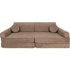 Meow Baby Play Slimcord Bygbar Sofa Brun