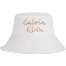 Calvin Klein Tilbehør Calvin Klein Kids' Linen Bucket Hat - White