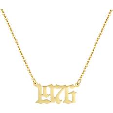 Aimber Birth Year Necklace 18K Gold Plated - Stainless Steel