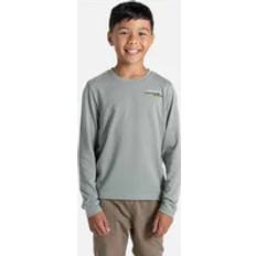Craghoppers Childrens Kids Cruz Nosilife Long-Sleeved T-Shirt - Lichen Green