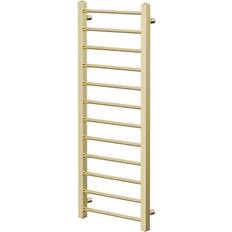 Heated Towel Rails Wholesale Domestic Colore Cohen Brushed Brass 1200mm x 500mm Straight Heated Tow Brass