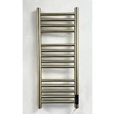 Heated Towel Rails Manissa Belfast Dry Electric Brushed Towel Rails 720mm h Brass