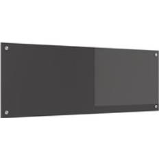 Gråa Stänkskydd vidaXL Kitchen Backsplash Dark Grey Glass 110 x 40 cm Splash Guard