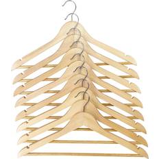 Mantelaufhänger Trendline Kleiderbügel Holz Natur Mit Steg 8er Pack Mantelaufhänger